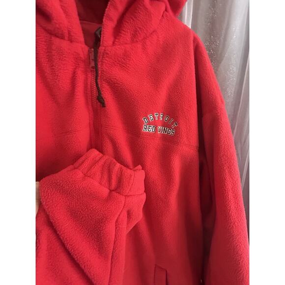 Vintage Detroit Red Wings 2XL Reversible G-III NHL Winter Jacket Coat Hood XXL - Picture 5 of 16